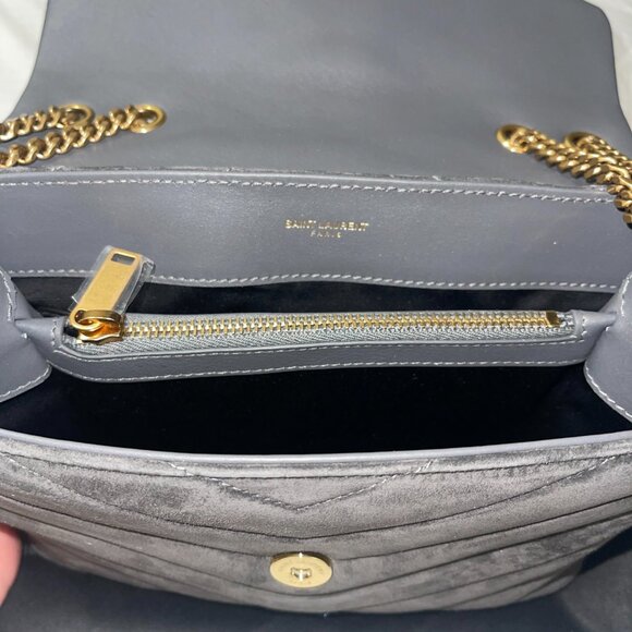 YSL Small Loulou Shoulder bag in sued *BRAND NEW* NEVER WORN* - Picture 6 of 8